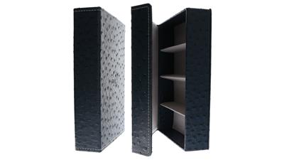 Quartett 4er Brillenbox Straussoptik<br/>blau